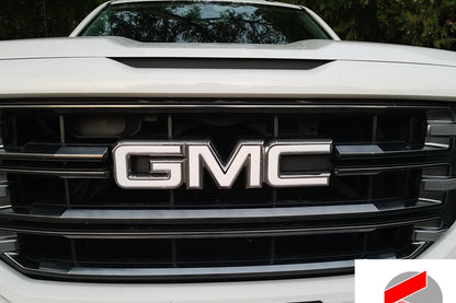 2008-2014 Sierra 2500 Precut Overlay DECALS Compatible With GMC Sierra 1500 Emblems | Front & Rear Set