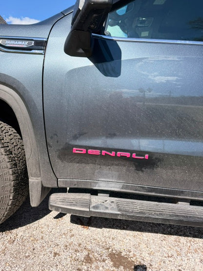 2019-2026 SIERRA Badge Emblem Overlay DECAL Letters Compatible With GMC Sierra