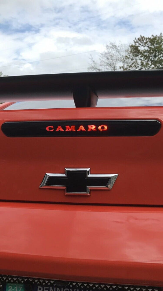 2016-2020 Camaro Third Brake Light Black Overlay Decal Vinyl