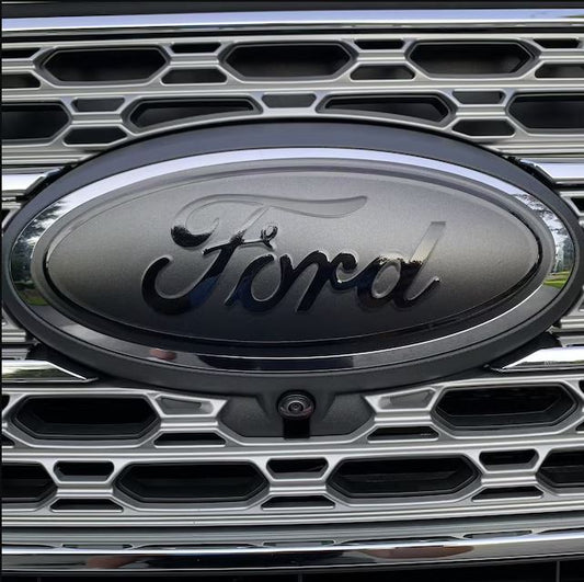 Ford F150 emblem overlay decal blackout
