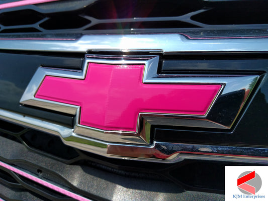 pink chevy trailblazer emblem overlay