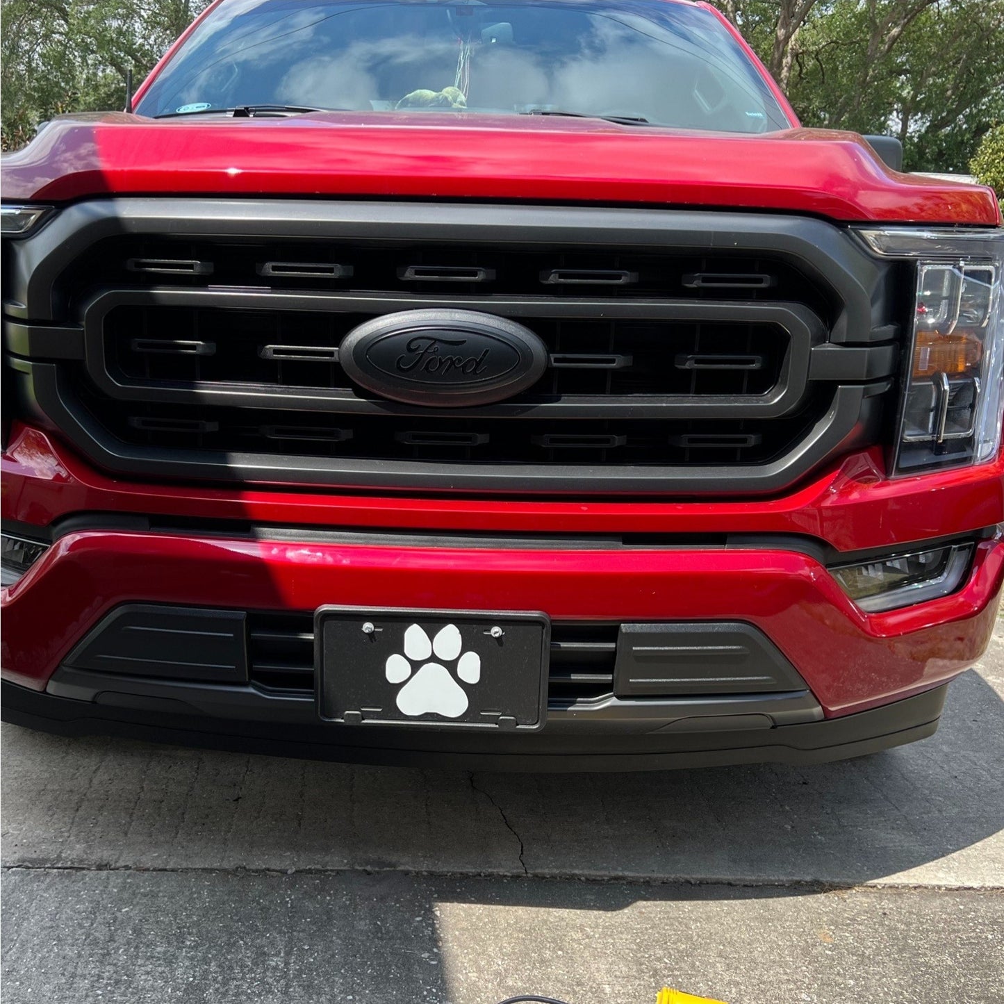 2015-2023 F150 Full Coverage BLACKOUT Emblem Overlay DECALS Compatible with Ford F-150 | Front & Rear Set