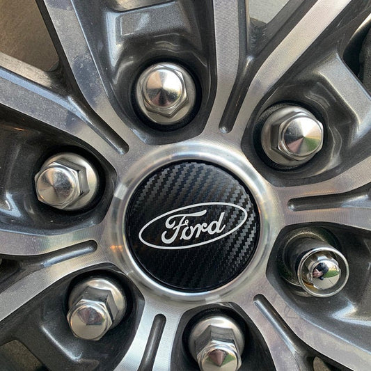 Ford logo rim wheel center cap emblem overlay decal