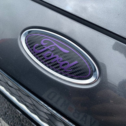 2012-2014 Focus Emblem Overlay DECALS Compatible with Ford | Front & Rear Set