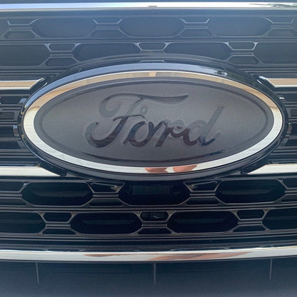 2019-2024 Edge BLACKOUT Emblem Overlay DECALS Compatible with Ford | Front & Rear Set