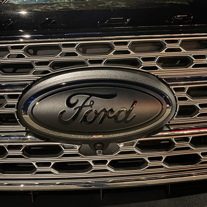 2007-2014 Edge BLACKOUT Emblem Overlay DECALS Compatible with Ford | Front & Rear Set