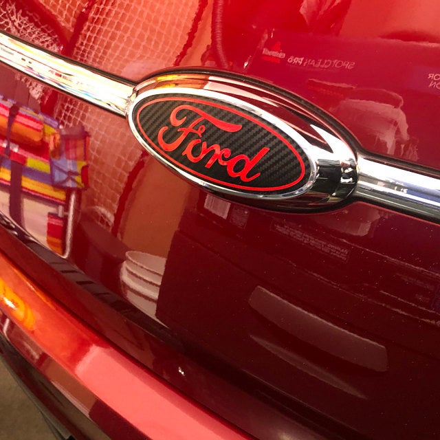 2013-2019 Taurus Emblem Overlay DECALS Compatible with Ford | Front & Rear Set