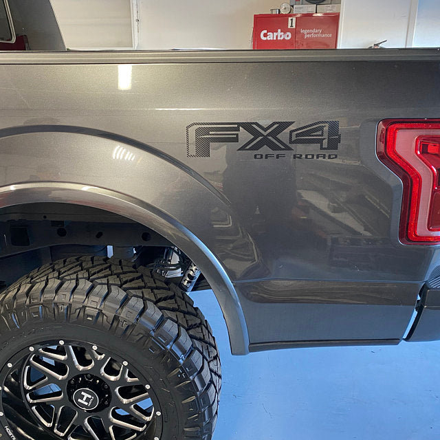 FX4 Off Road Truck Fender Vinyl DECALS for Ford F150 F250 | Pair