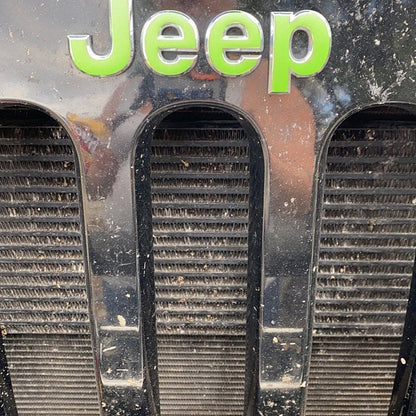 2007-2018 Wrangler FRONT Emblem Overlay DECALS Compatible with Jeep