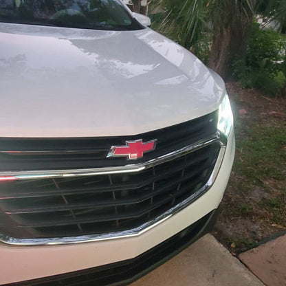 2018-2024 Equinox Precut Bowtie Emblem Overlay DECALS Compatible With Chevy | Front & Rear Set