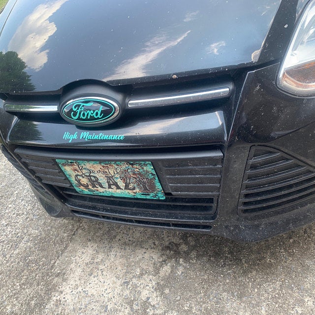 2012-2014 Focus Emblem Overlay DECALS Compatible with Ford | Front & Rear Set