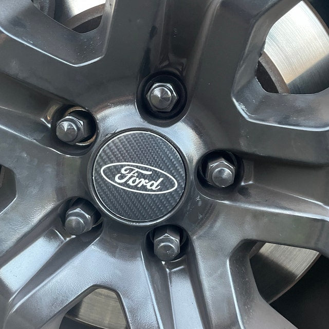 Ford Wheel Hub Cap Rim Emblem Overlay DECALS Compatible With Ford | Set of 4