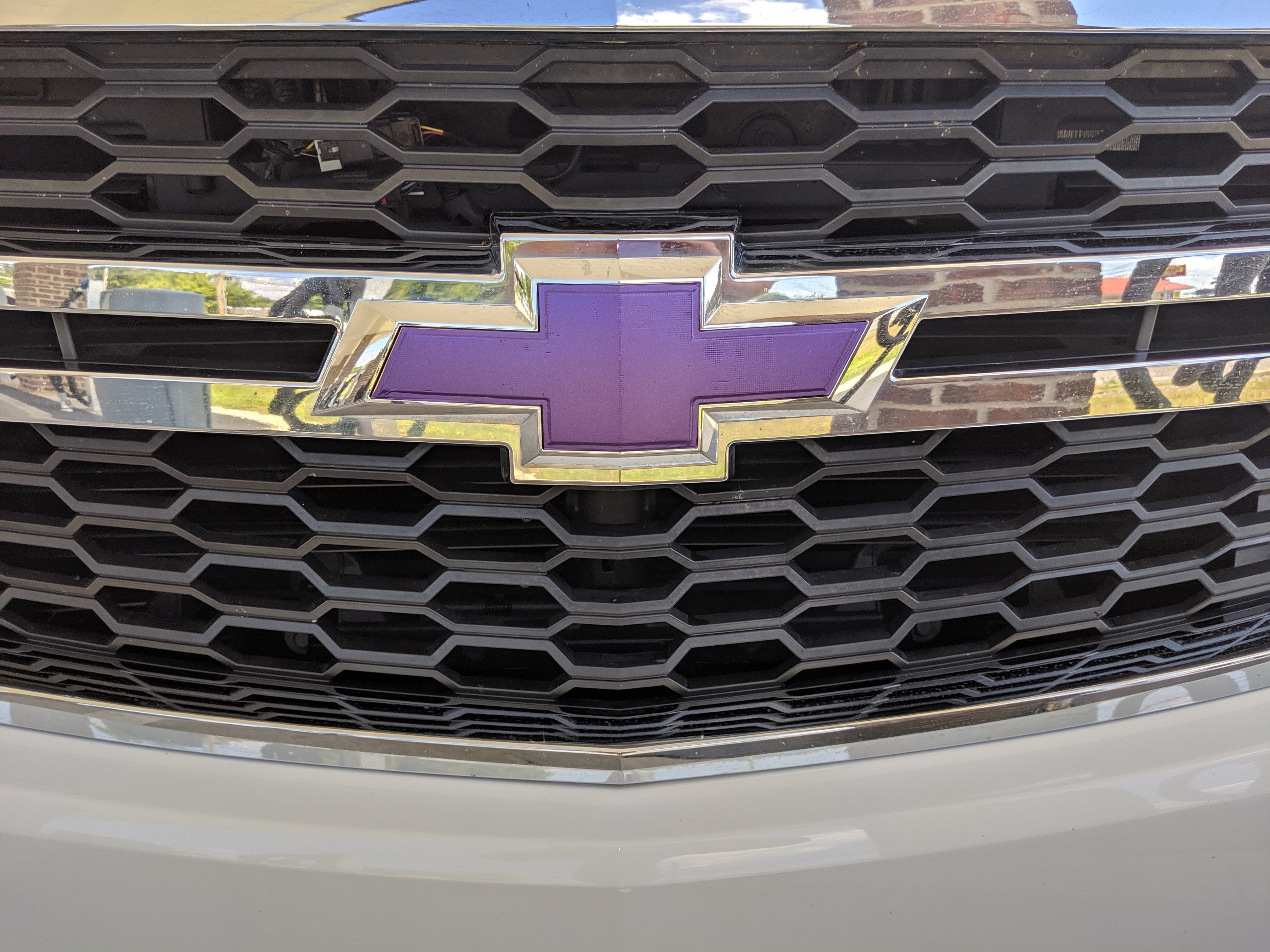 2019-2022 Chevrolet Blazer Front Grille Emblem Backing Plate Adapter | OEM 84237875 | Chrome