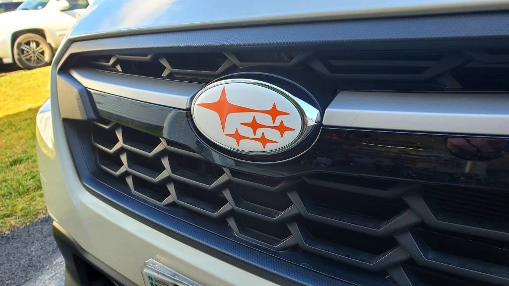 2015-2019 Outback Emblem Overlay DECALS Compatible with Subaru Outback | Front & Rear Set