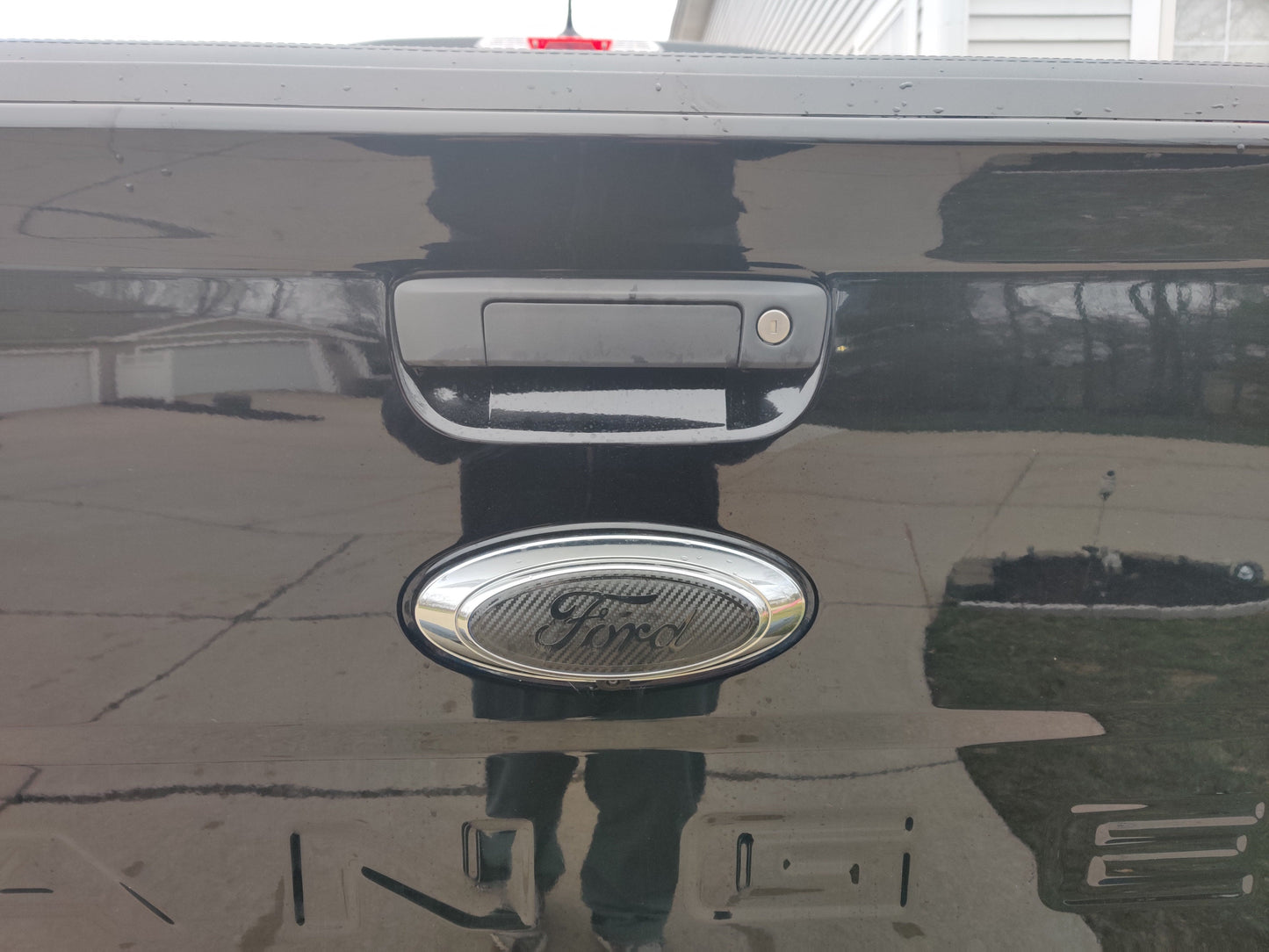 2022-2024 Maverick Carbon Blackout Emblem Overlay DECALS Compatible with Ford | Front & Rear Set