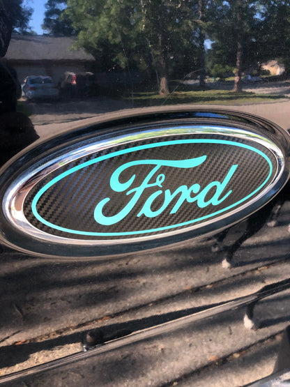 2013-2019 Taurus Emblem Overlay DECALS Compatible with Ford | Front & Rear Set
