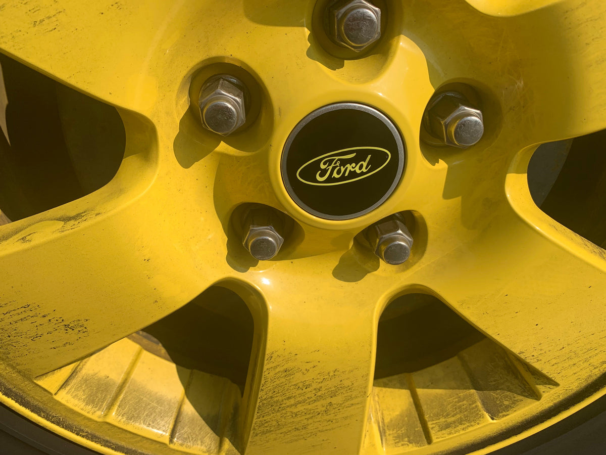 Ford Wheel Hub Cap Rim Emblem Overlay DECALS Set of 4 – KJM Vinyl Decals