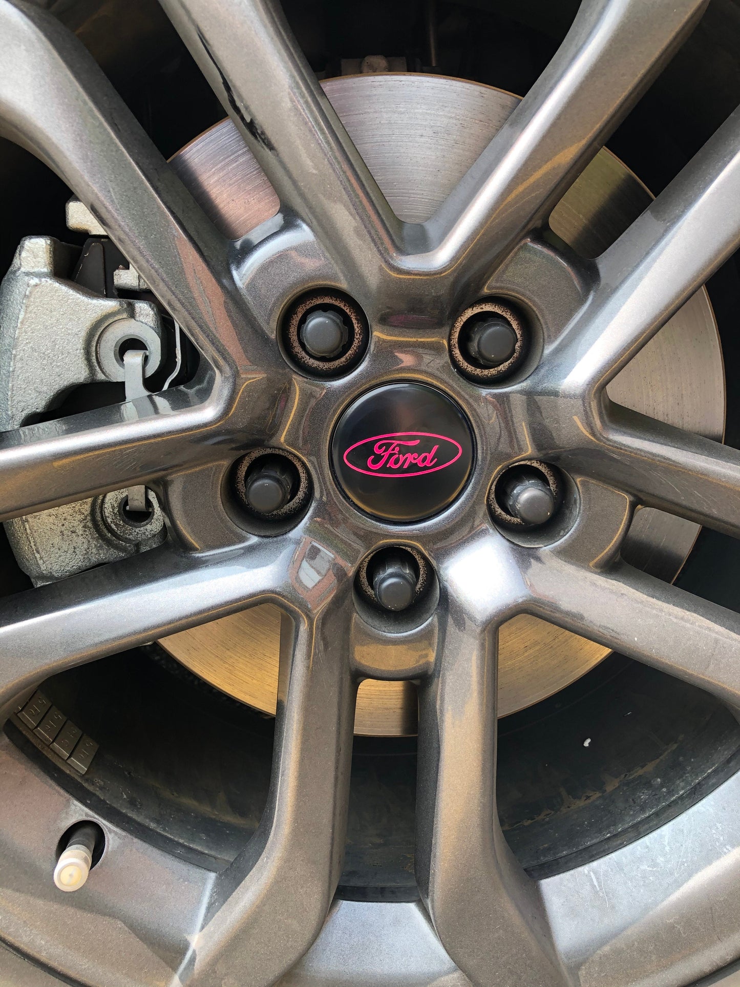 Ford Wheel Hub Cap Rim Emblem Overlay DECALS Compatible With Ford | Set of 4