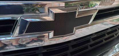 2019-2021 Silverado 1500 Precut Bowtie Emblem Overlay DECALS Compatible With Chevy | FRONT