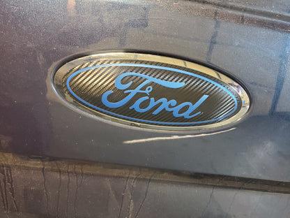 2009-2014 F150 Emblem Overlay DECALS Compatible with Ford | Grille & Tailgate Set