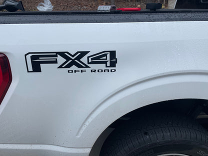 FX4 Off Road Truck Fender Vinyl DECALS for Ford F150 F250 | Pair