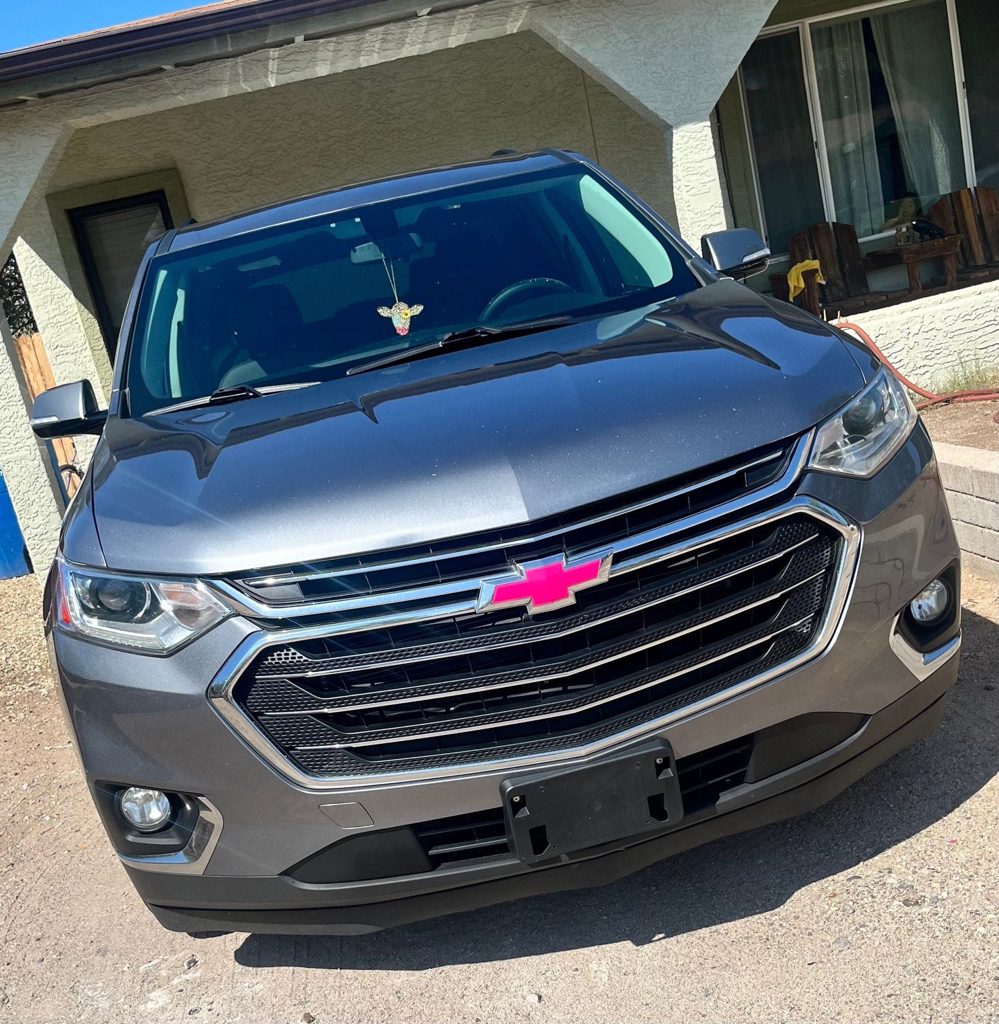 2013-2017 Traverse Precut Bowtie Emblem Overlay DECALS Compatible With Chevy | Front & Rear Set