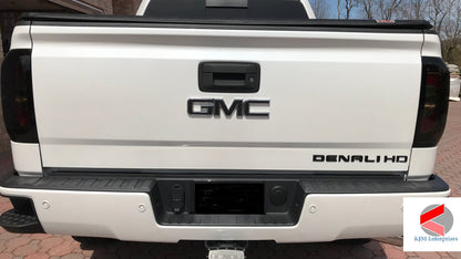 2015-2019 Sierra 2500 Precut Emblem Overlay DECALS Compatible With GMC Sierra 2500 | Front & Rear Set