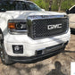 Sierra Precut Emblem Overlay DECALS Compatible With GMC Sierra | Gloss WHITE Front & Rear Set