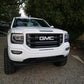 Sierra Precut Emblem Overlay DECALS Compatible With GMC Sierra | Gloss WHITE Front & Rear Set