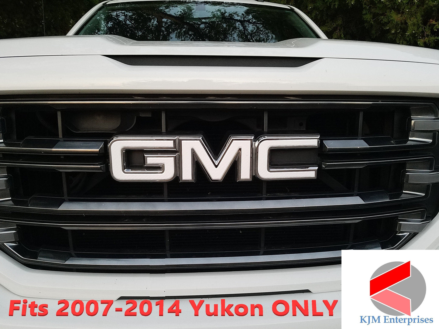 2007-2014 YUKON Precut Overlay DECALS Compatible With GMC Emblems | Front & Rear Set