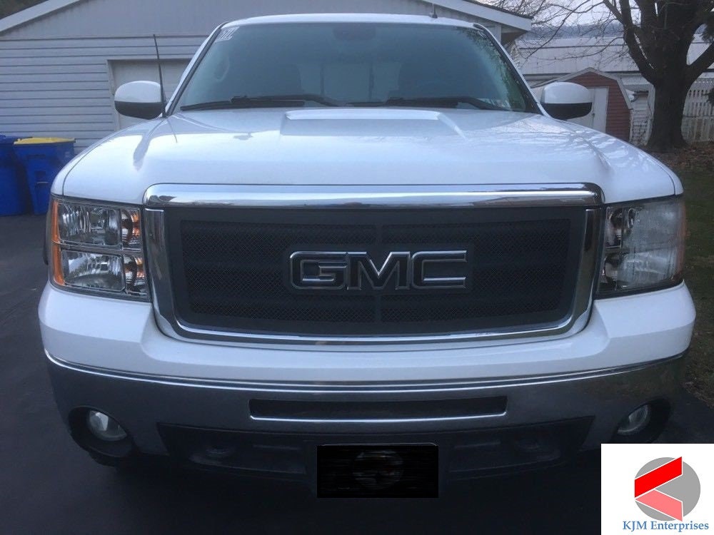 2007-2013 Sierra 1500 Precut Overlay DECALS Compatible With GMC Sierra 1500  Emblems | Front & Rear Set