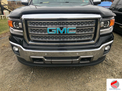 2015-2019 Sierra 2500 Precut Emblem Overlay DECALS Compatible With GMC Sierra 2500 | Front & Rear Set