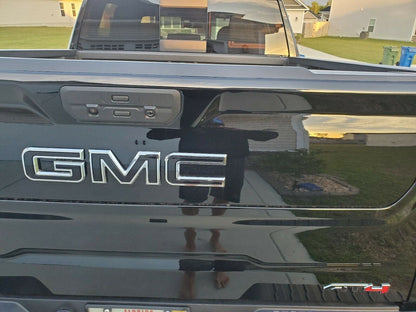 2019 2020 2021 2022 2023 Sierra 1500 Precut Emblem Overlay DECALS Compatible With GMC Sierra 1500 | Front & Rear Set