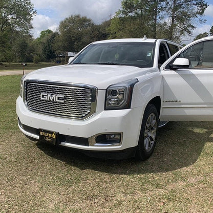 2015-2020 YUKON Precut Overlay DECALS Compatible With GMC Emblems | Front & Rear Set