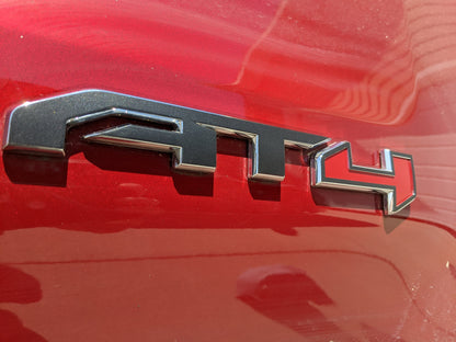Sierra AT4 Badge Emblem Overlay DECALS Compatible With GMC Sierra