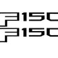 Ford 2018-2020 F150 Emblem Badge Overlay Decal Sticker SET