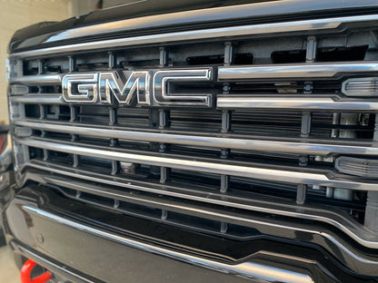 2019 2020 2021 2022 2023 Sierra 1500 Precut Emblem Overlay DECALS Compatible With GMC Sierra 1500 | Front & Rear Set