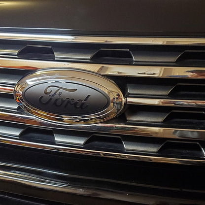 2017-2019 F250 F350 BLACKOUT Emblem Overlay DECALS Compatible with Ford | Grille & Tailgate Set