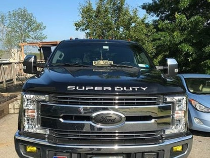 2017-2019 F250 F350 BLACKOUT Emblem Overlay DECALS Compatible with Ford | Grille & Tailgate Set
