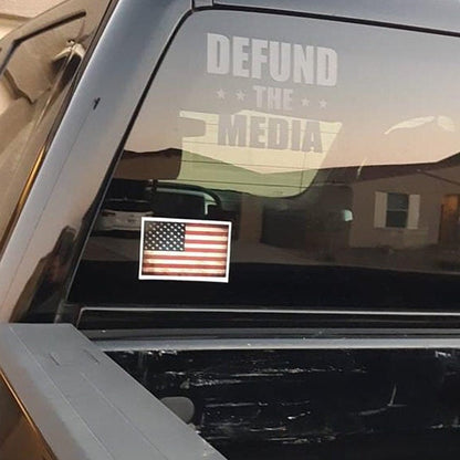DEFUND The Media Vinyl Decal Bumper Window Sticker