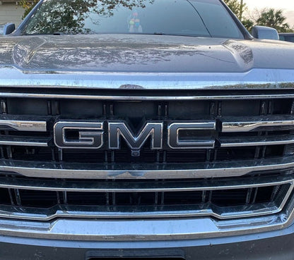 2021 2022 2023 YUKON Precut Emblem Overlay DECALS Compatible With GMC | Front & Rear Set