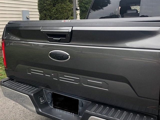 2015-2023 F150 Carbon Blackout Emblem Overlay DECALS Compatible with Ford F-150 | Front & Rear Set