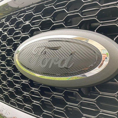 2017-2019 f250 f350 Carbon Blackout Emblem Overlay DECALS 