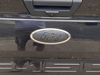 2017-2019 f250 f350 Carbon Blackout Emblem Overlay DECALS 