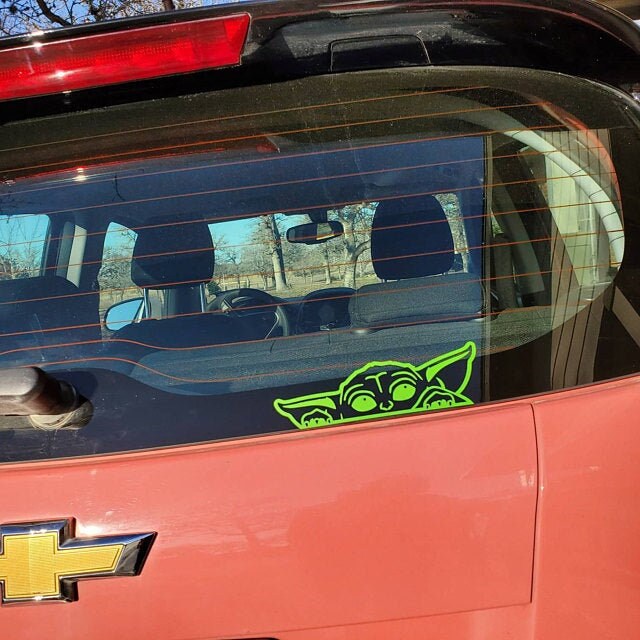 Baby Yoda Star Wars Mandalorian Vinyl Decal Window Bumper Sticker