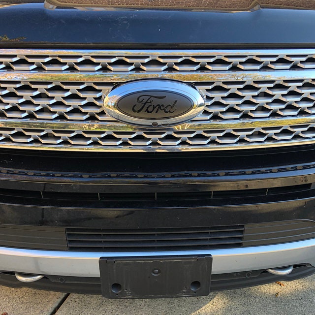2018-2021 Expedition BLACKOUT Emblem Overlay DECALS Compatible with Ford | Front & Rear Set