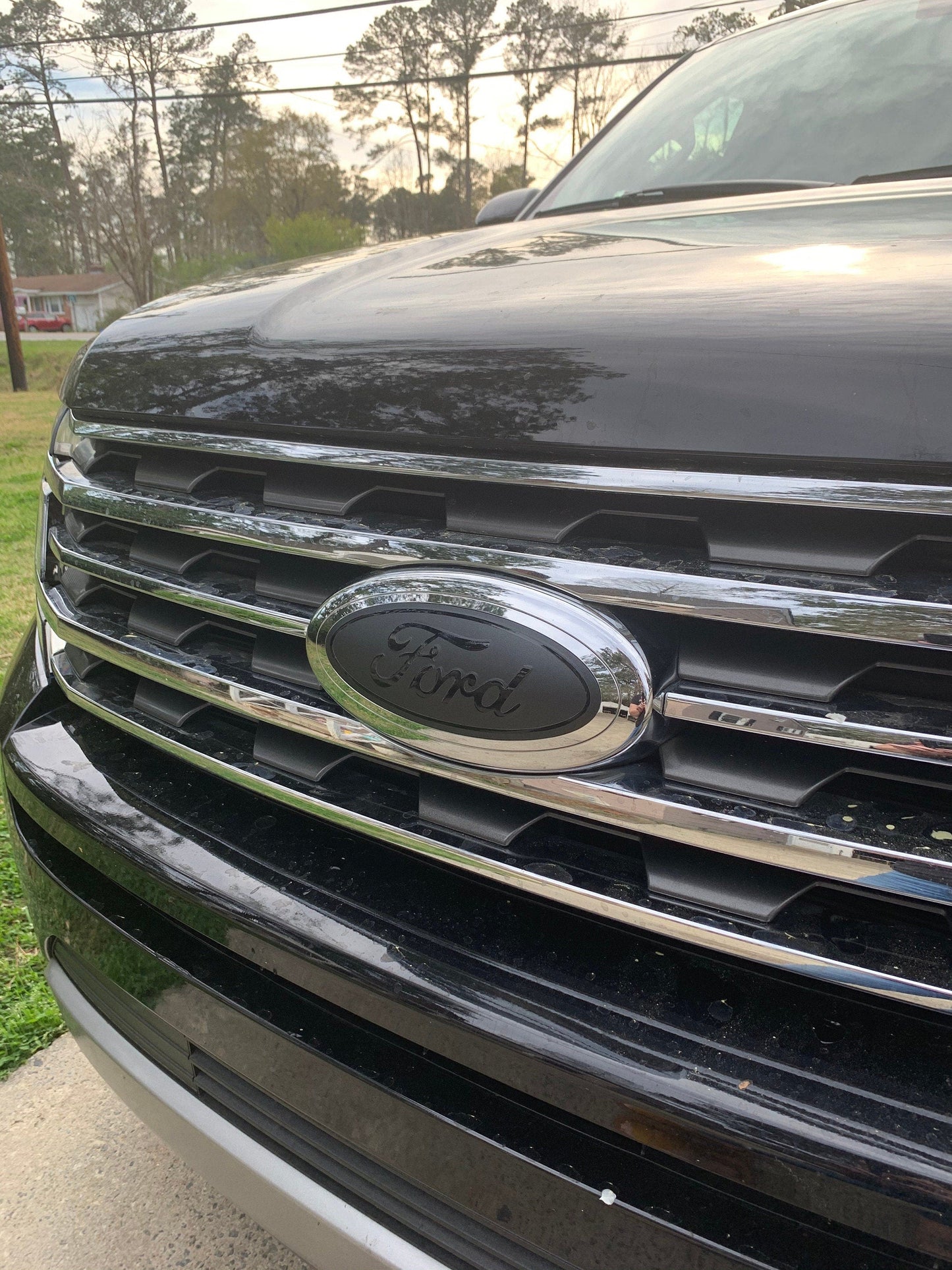 2018-2021 Expedition BLACKOUT Emblem Overlay DECALS Compatible with Ford | Front & Rear Set