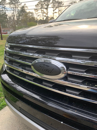 2022-2024 Expedition BLACKOUT Emblem Overlay DECALS Compatible with Ford | Front & Rear Set