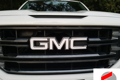 2007-2013 Sierra 1500 Precut Overlay DECALS Compatible With GMC Sierra 1500 Emblems | Front & Rear Set