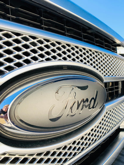 2020-2022 F250 F350 BLACKOUT Emblem Overlay DECALS Compatible with Ford | Grille & Tailgate Set